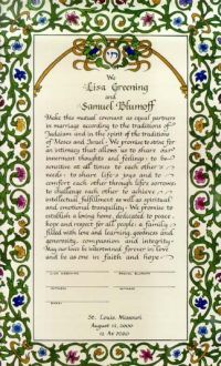 Ketubah Inscriptions